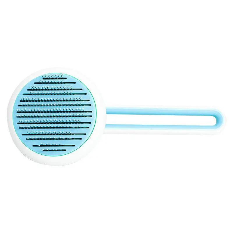 Pet Dog Hair Remover Cat Brush Grooming Tool Automatic Massage Comb Round Hair Brush For Cat Dog Pet Supplies - Quantal store