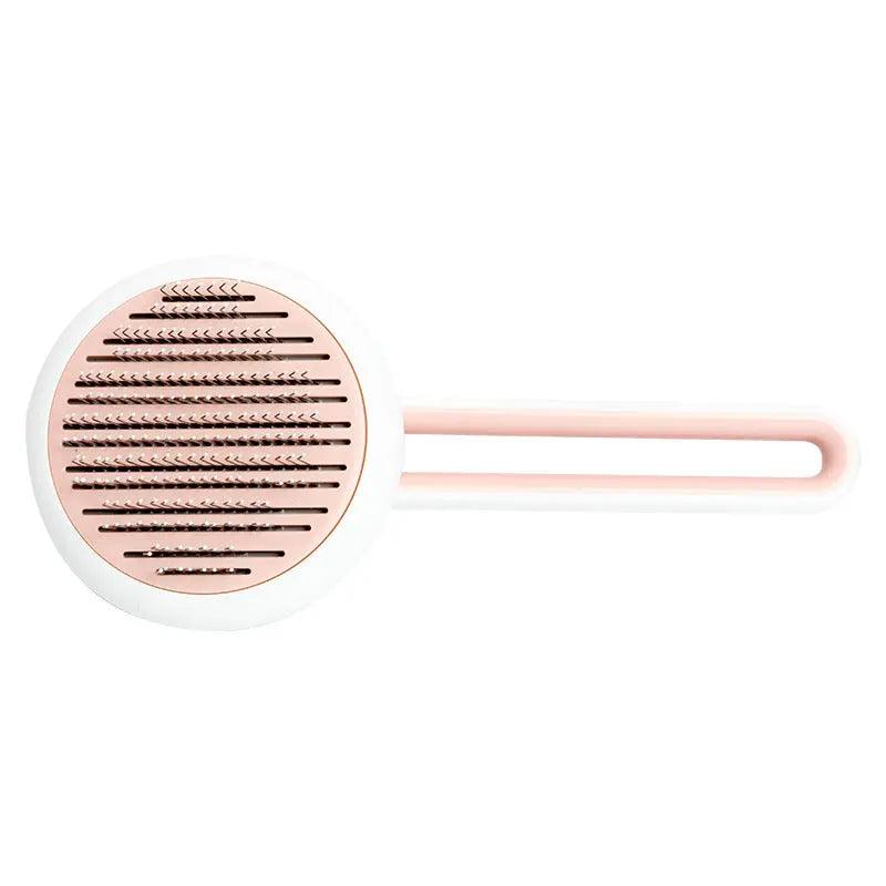 Pet Dog Hair Remover Cat Brush Grooming Tool Automatic Massage Comb Round Hair Brush For Cat Dog Pet Supplies - Quantal store