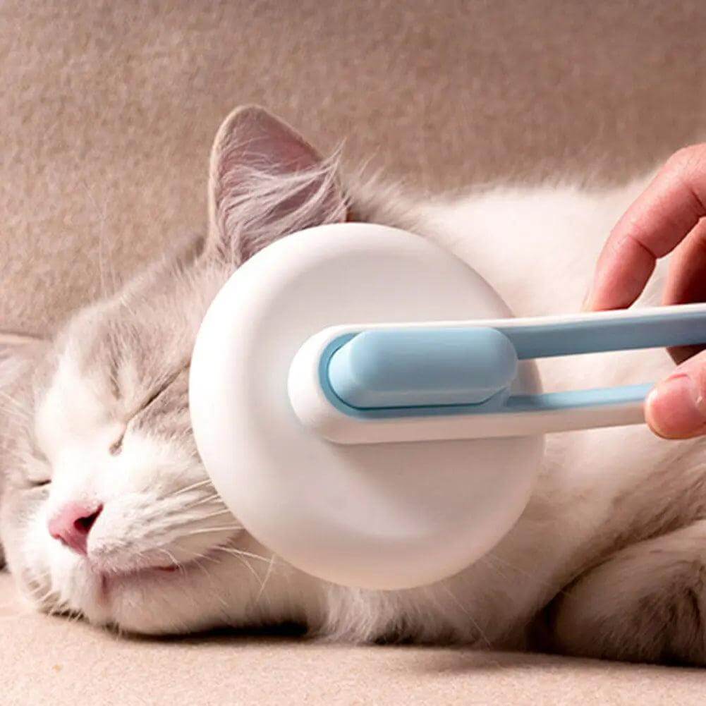 Pet Dog Hair Remover Cat Brush Grooming Tool Automatic Massage Comb Round Hair Brush For Cat Dog Pet Supplies - Quantal store