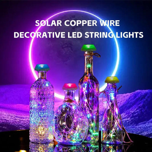 Festival Atmosphere Indoor Decorative Wine Bottle Lamp Christmas Lights Home Christmas Decorations - Quantal store