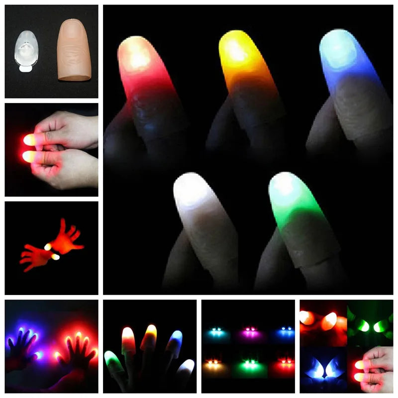 2Pcs Magic  Thumbs Lights Trick