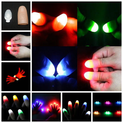 2Pcs Magic  Thumbs Lights Trick