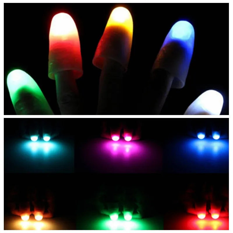 2Pcs Magic  Thumbs Lights Trick