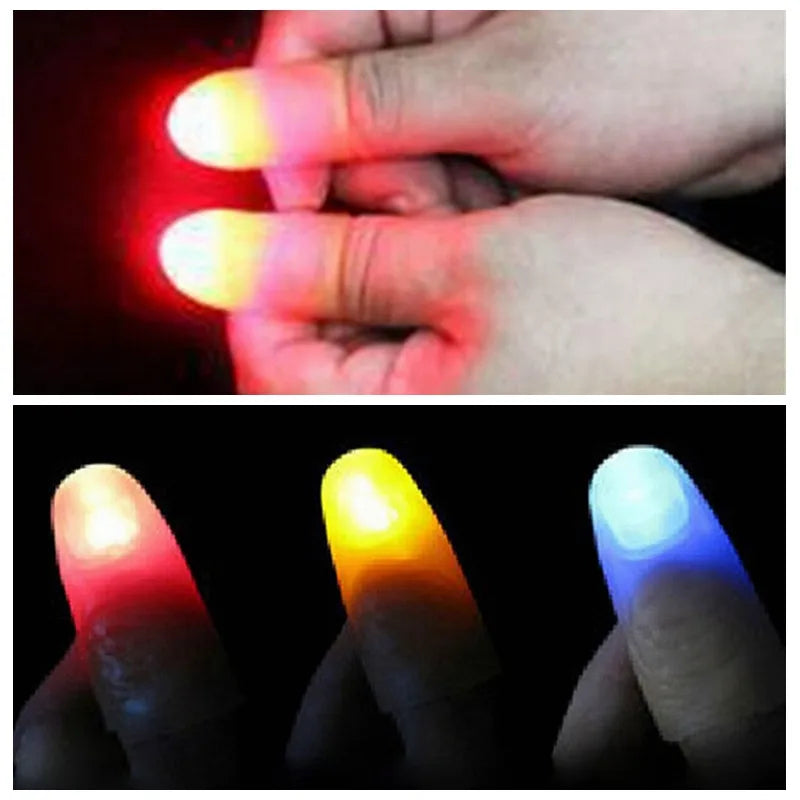 2Pcs Magic  Thumbs Lights Trick