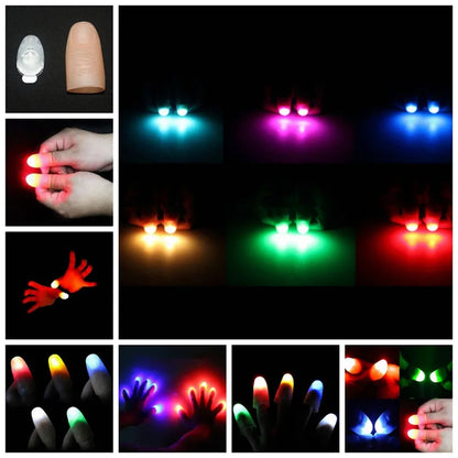 2Pcs Magic  Thumbs Lights Trick