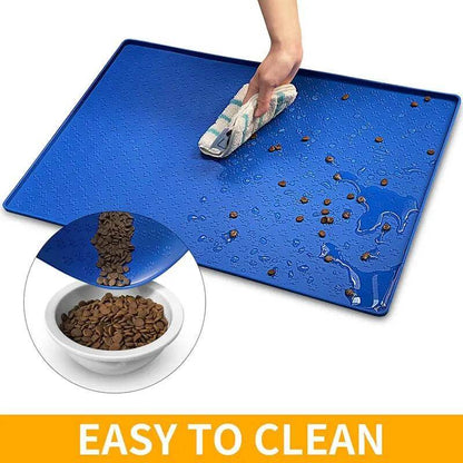 Pet Placemat Dog Food bowl Mat Cat Feed Mat Cat Dog Drinking Feeding Placemat Silicone Waterproof Pet Bowl Pad Feeder Mats - Quantal store