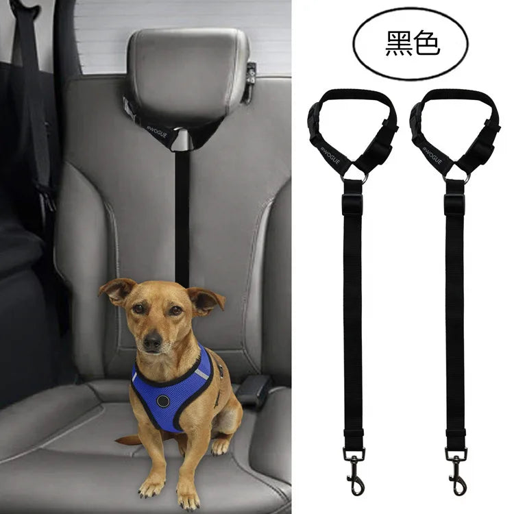 1pcs Pet car safety rope Ring dog car seat belt Rear seat leash to prevent dogs from running around and affecting driving