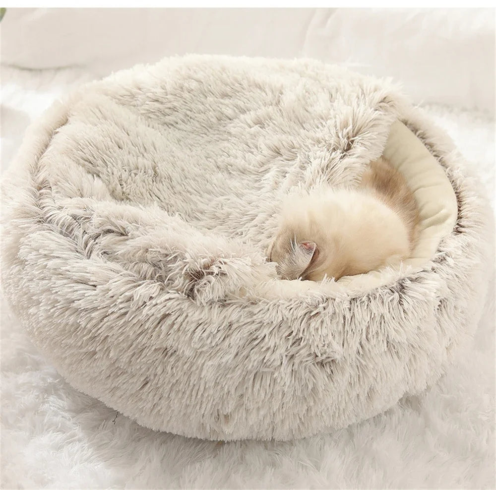 Winter Warm Ultra Soft Washable Cat/ Dog Plush Bed