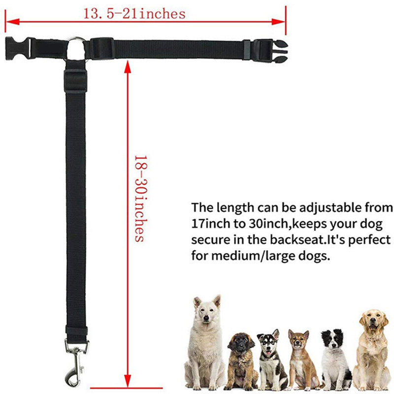 1pcs Pet car safety rope Ring dog car seat belt Rear seat leash to prevent dogs from running around and affecting driving