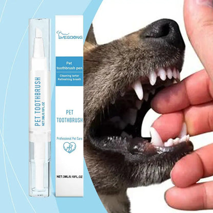 Pet Teeth Cleaning Toothbrush Pen Pet Dental Beauty Tools Set Dog Tartar Bad Breath Remover Pet Products Dog Accessories