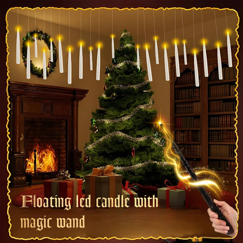 Floating Candles with Magical Candlestick (12-60PCS)