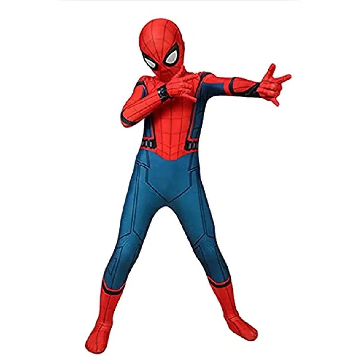 Spiderman Costume for Kids Adult Tobey Maguire Cosplay Bodysuit Superhero Zentai Suit Jumpsuit Halloween Carnival Party Costumes Quantal store