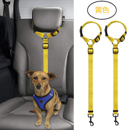 1pcs Pet car safety rope Ring dog car seat belt Rear seat leash to prevent dogs from running around and affecting driving