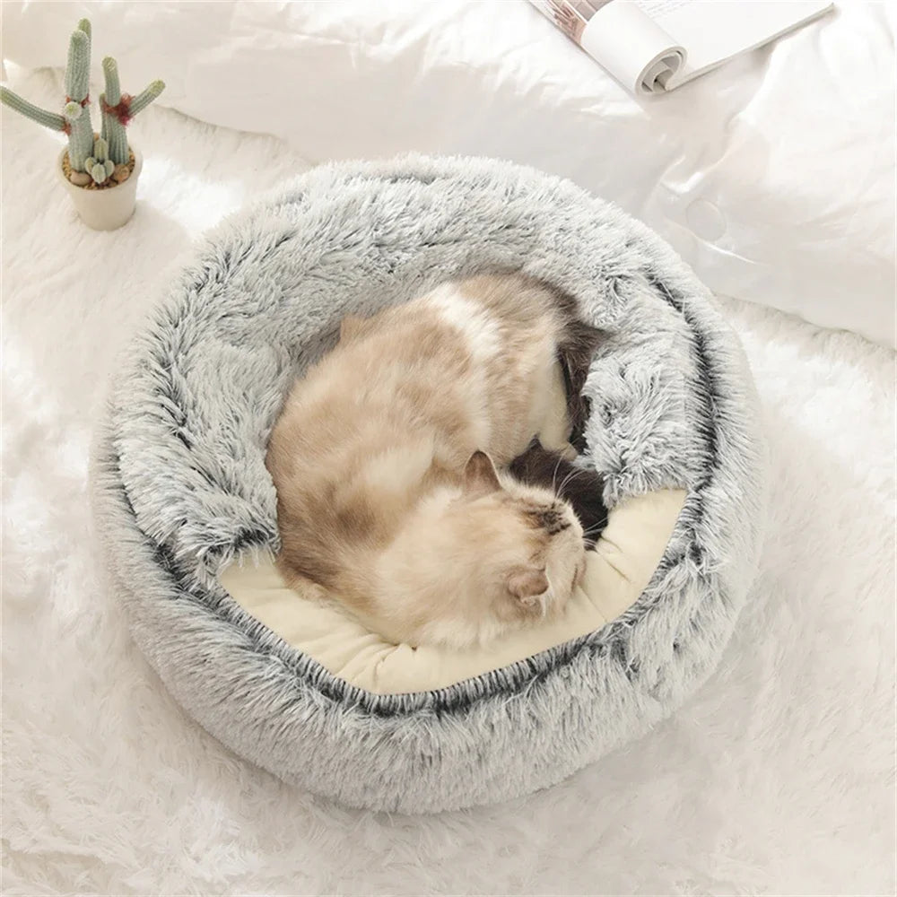 Winter Warm Ultra Soft Washable Cat/ Dog Plush Bed