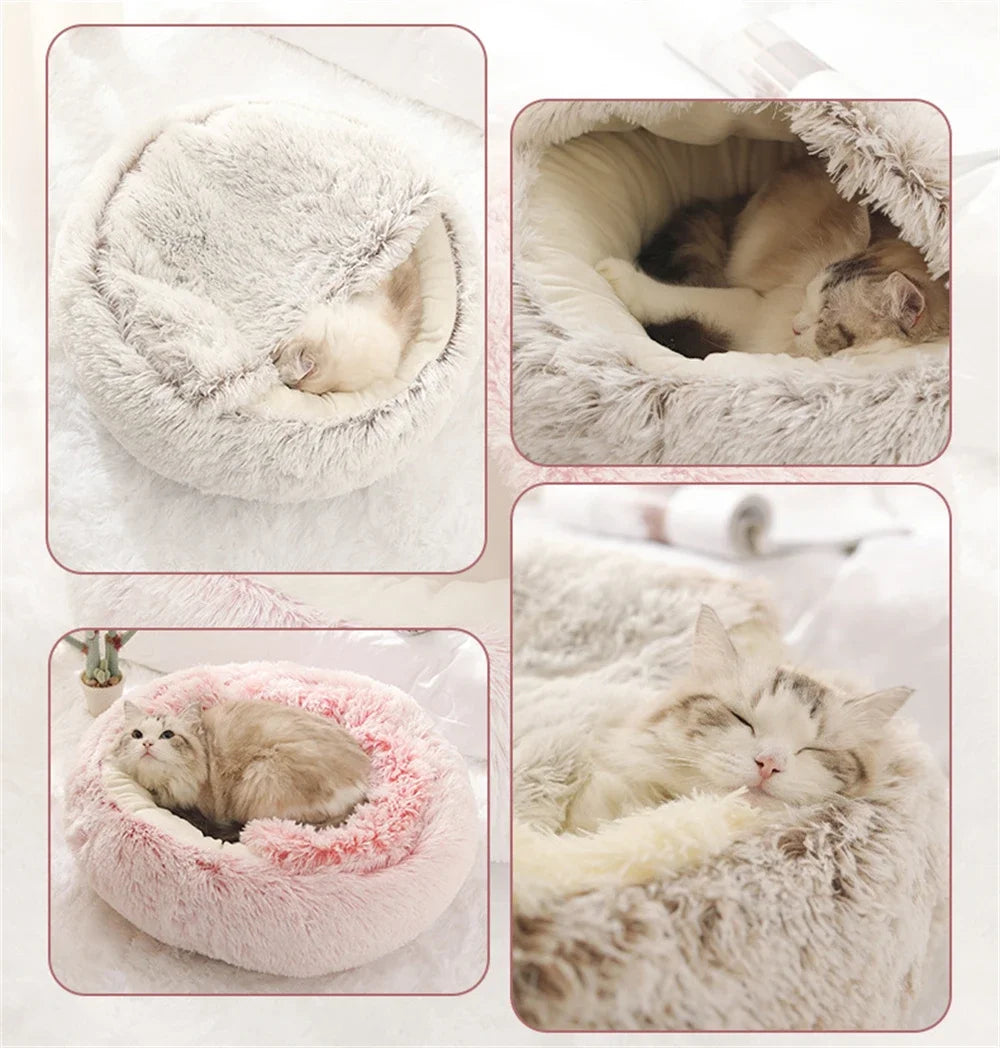 Winter Warm Ultra Soft Washable Cat/ Dog Plush Bed