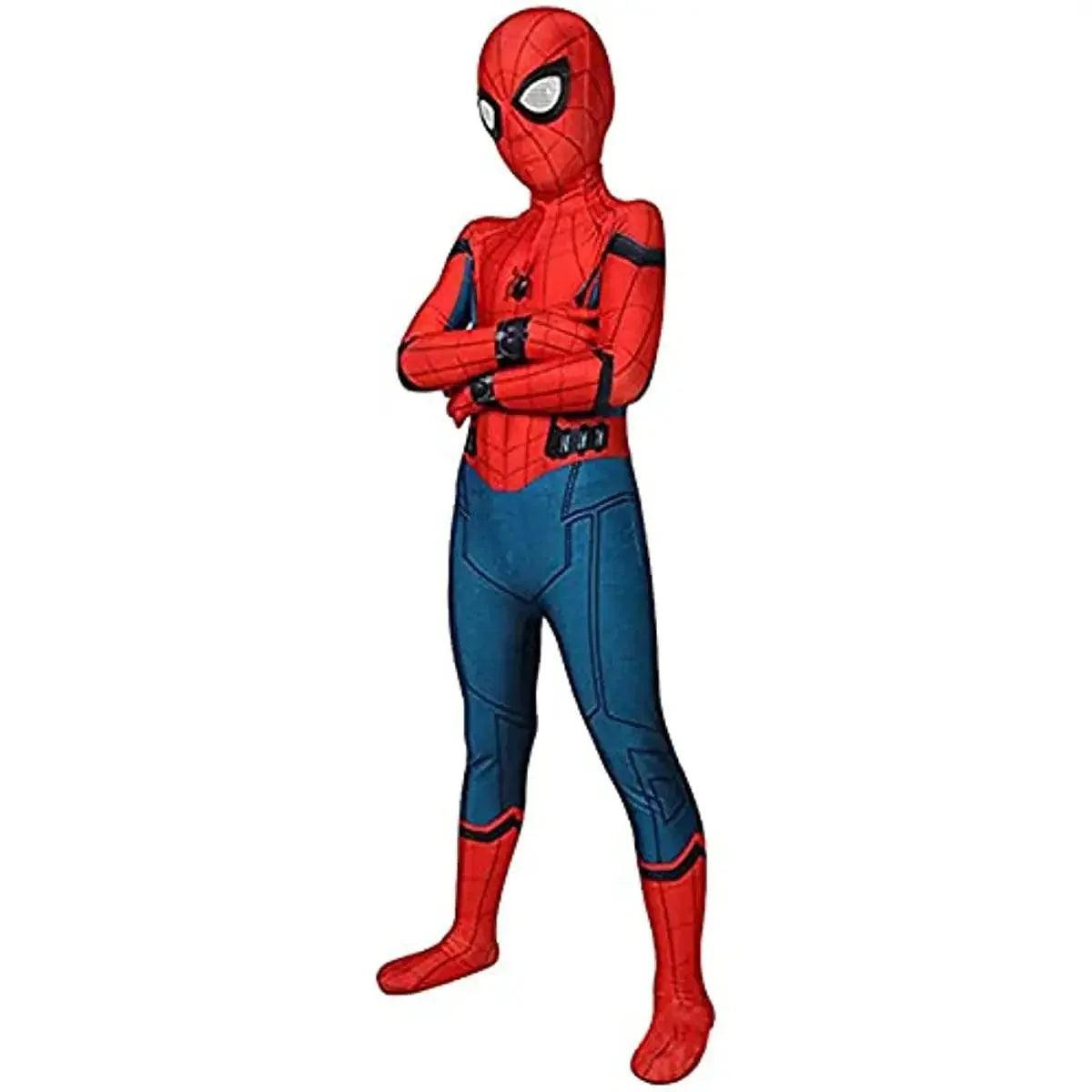 Spiderman Costume for Kids Adult Tobey Maguire Cosplay Bodysuit Superhero Zentai Suit Jumpsuit Halloween Carnival Party Costumes Quantal store