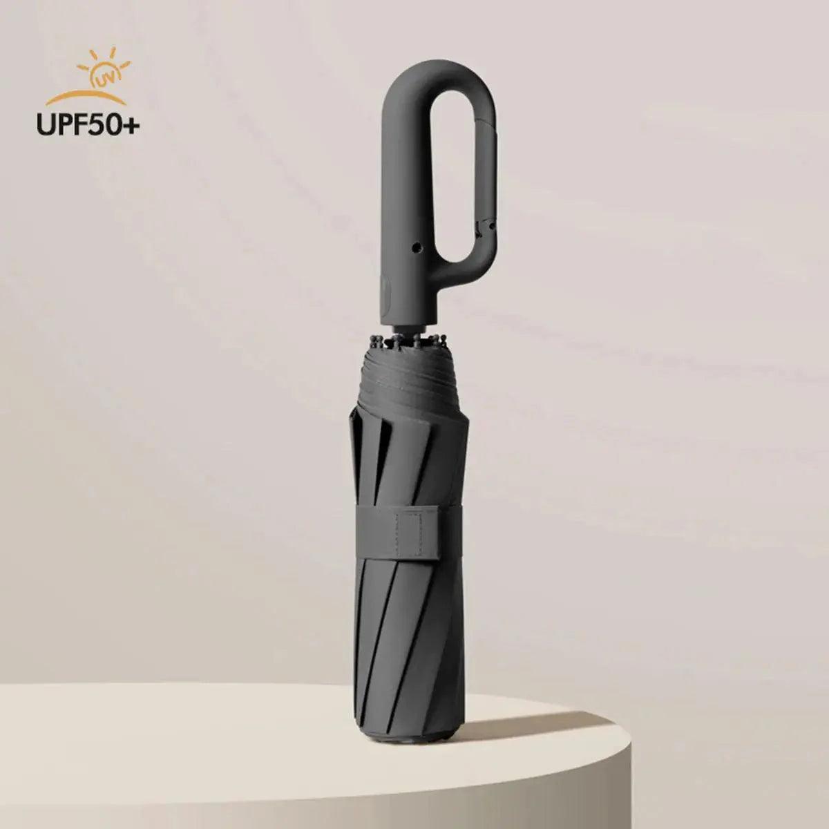 Full-automatic Ring Buckle Umbrella Sunny Rain Dual-use Sunscreen UV Folding Men And Women Sunshade Parasol Quantal store