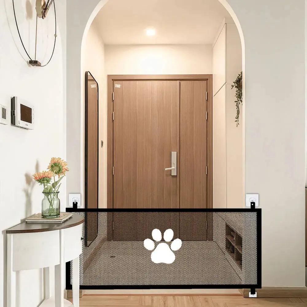 1PCS New Pet Barrier Fences Portable Folding Breathable Mesh Dog Gate Pet Separation Guard Isolated Fence Dogs Baby Safety Fence Quantal store