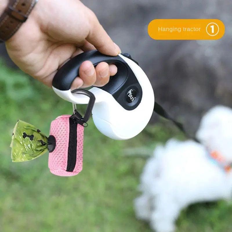 Dog Poop Bag Dispenser Hangingable Dog Poop Bag Holder Poo Bags Dispenser for Dogs Walking Garbage Bags Dispensers Pet Supplies - Quantal store