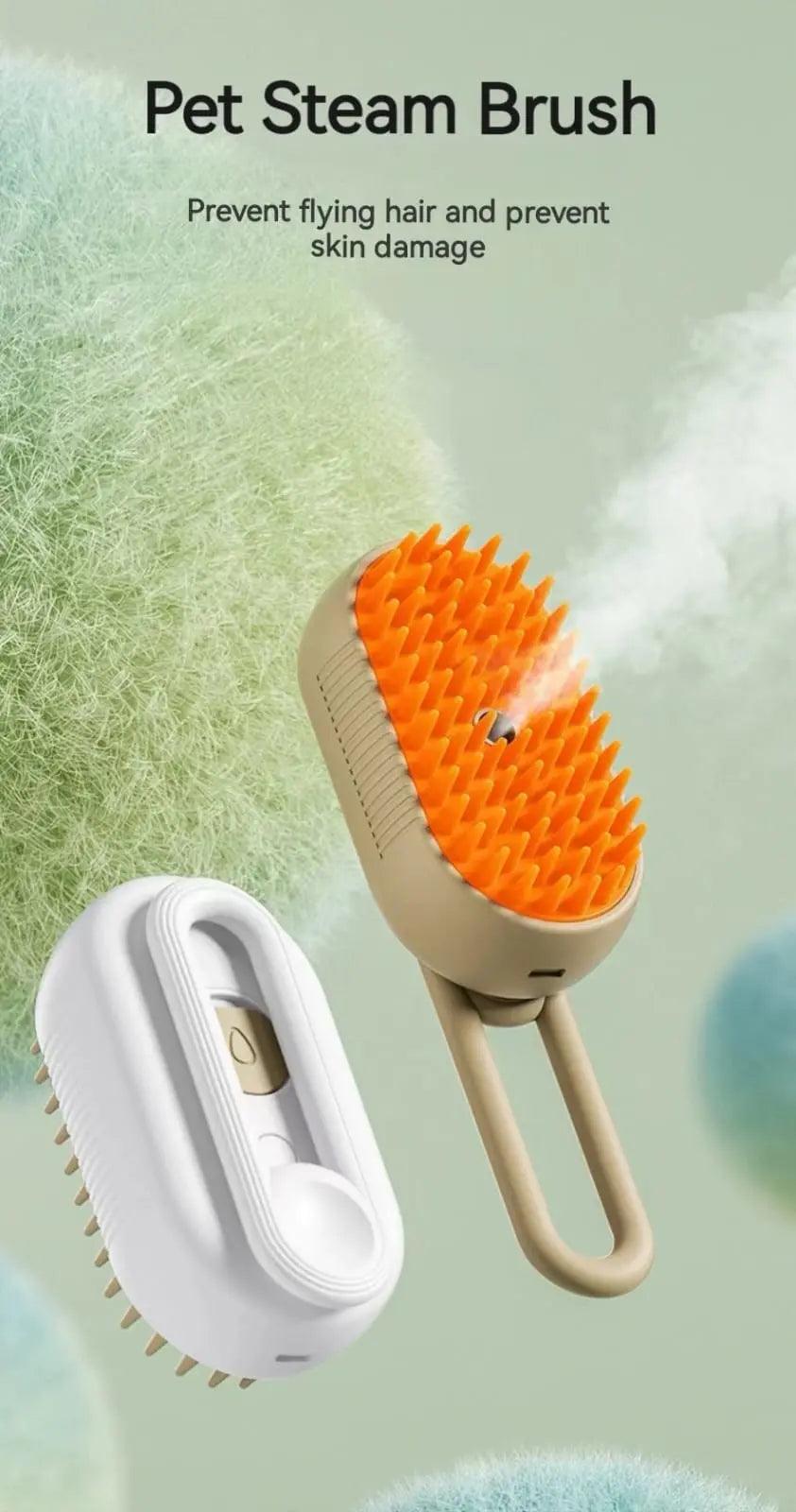 3-in-1 Dog Hair Brush Cat Hair Brush Electric Pet Cleaning Brush - Quantal store